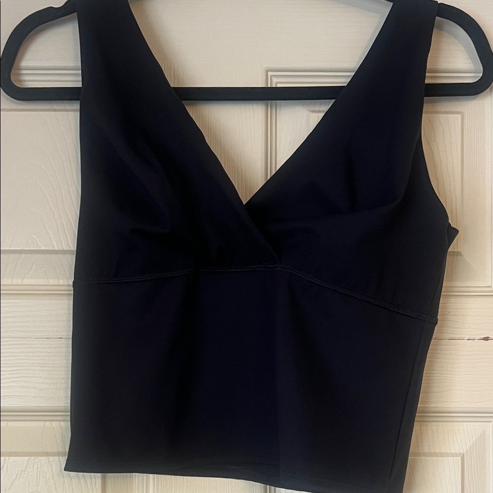 Oysho, black crop top or sports bra